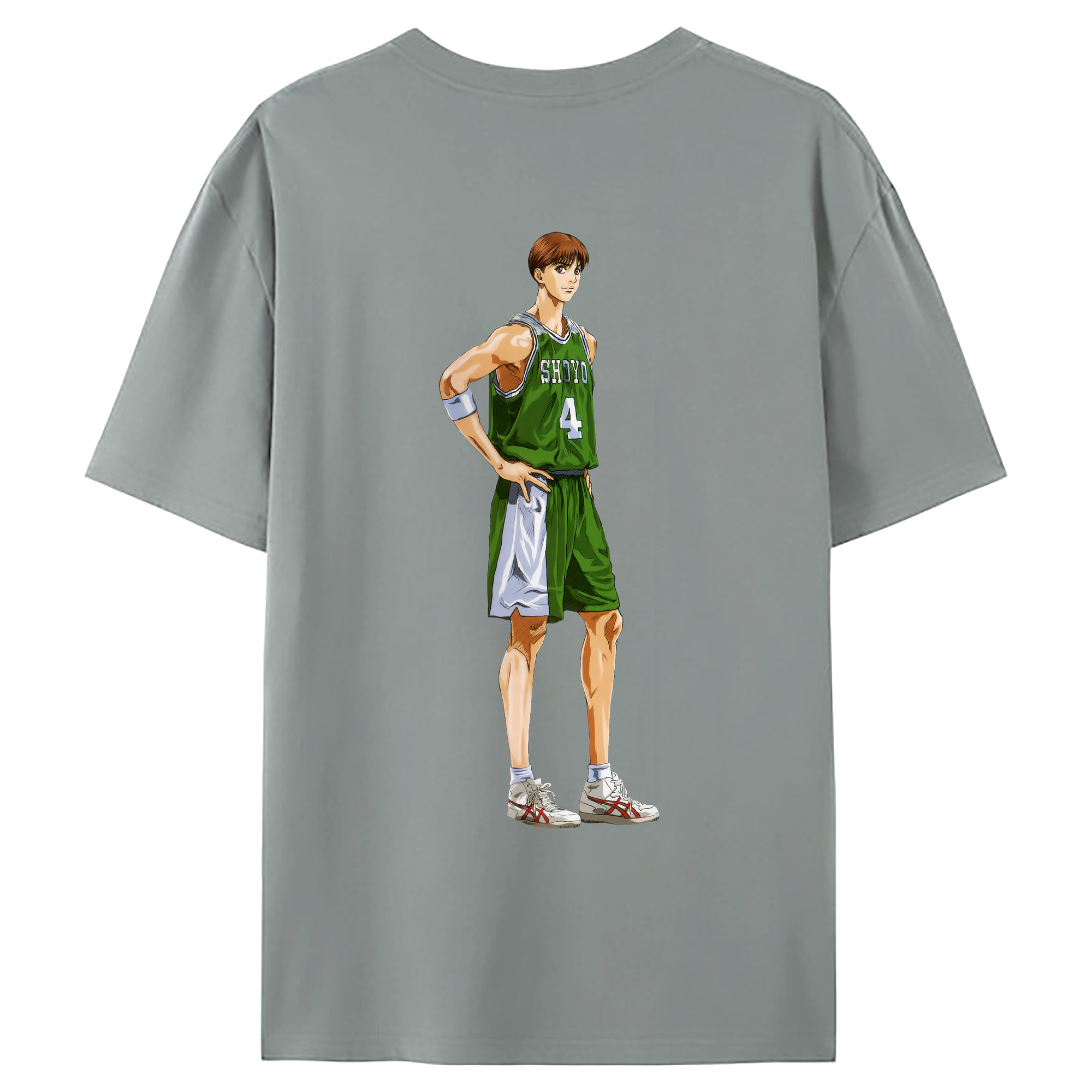 （画像用） SLAM DUNK／スラムダンク 綿100％ メンズ半袖Tシャツ（バックプリント） 通気性